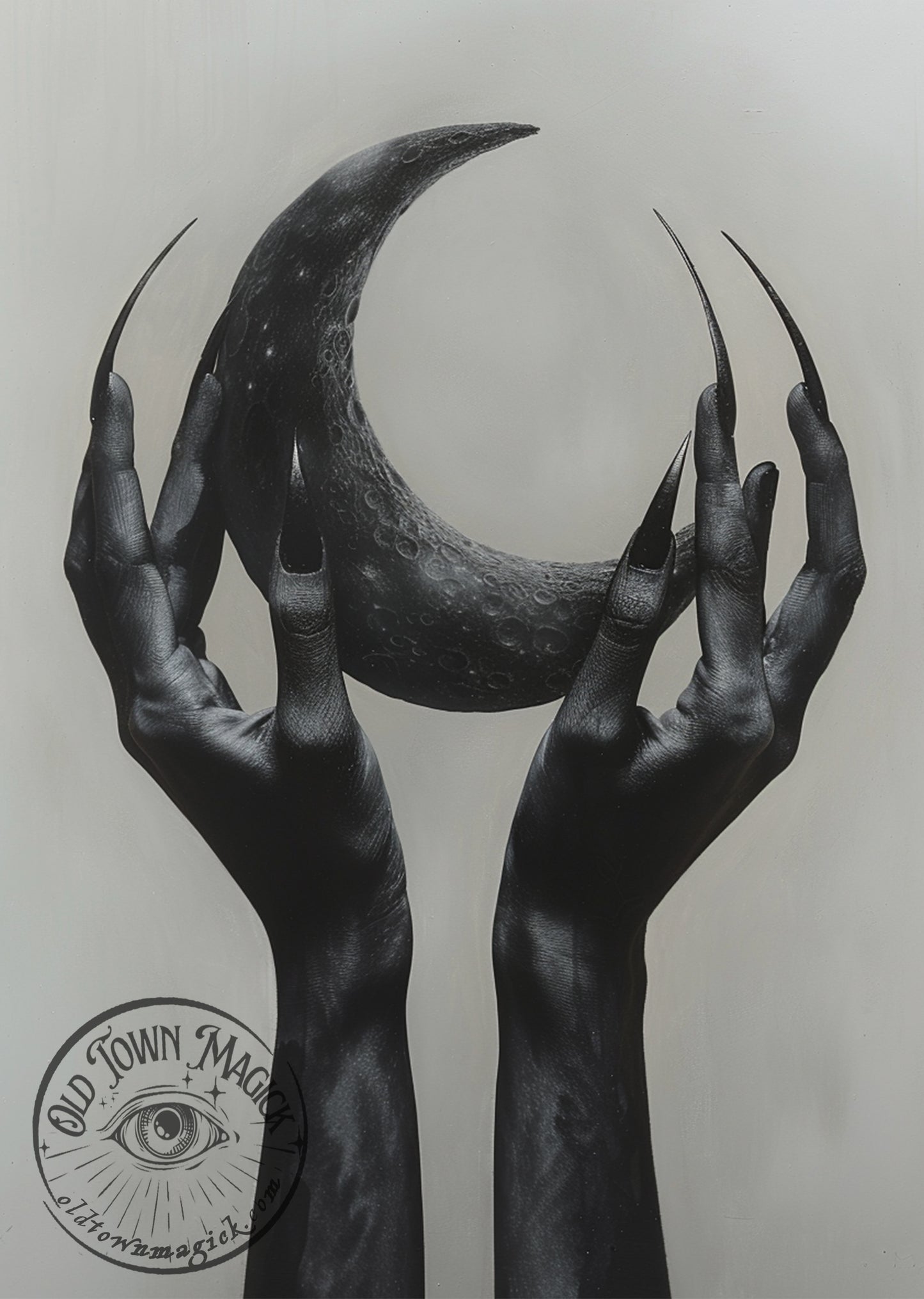 Crescent Moon 2 Esoteric Occult Wall Art Print - Old Town Magick