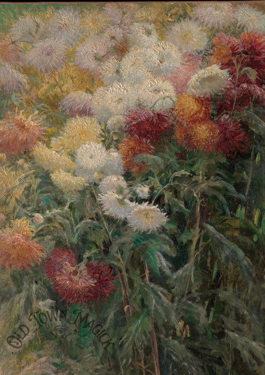 Antique Floral Painting Wall Art Print