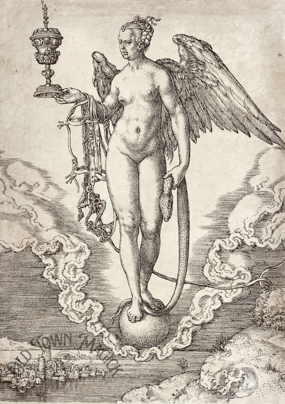 Divine Alchemy Illustration Wall Art Print