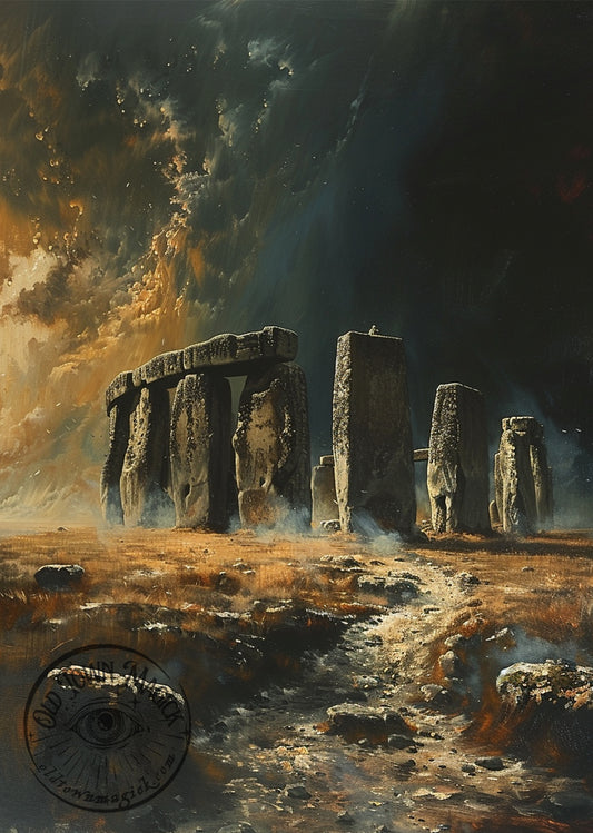 Ancient Stones Occult Wall Art Print