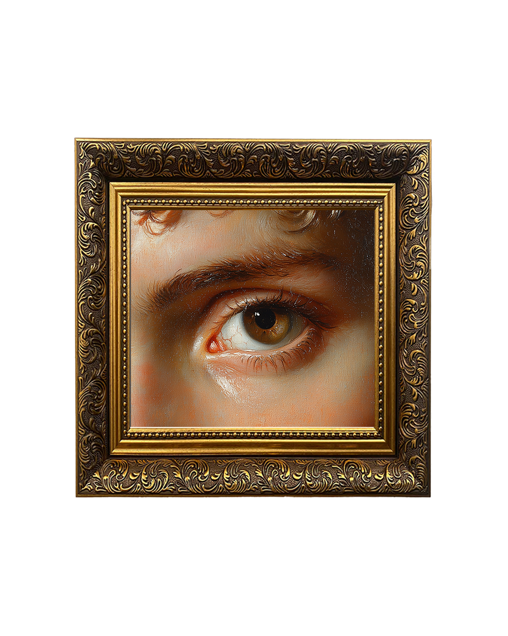 Angel Eye, Framed Square Print (15cm x 15cm)