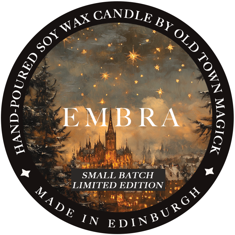 Embra Soy Wax Candle – Spiced Orange & Clove Candle for Gothic Interiors - Old Town Magick