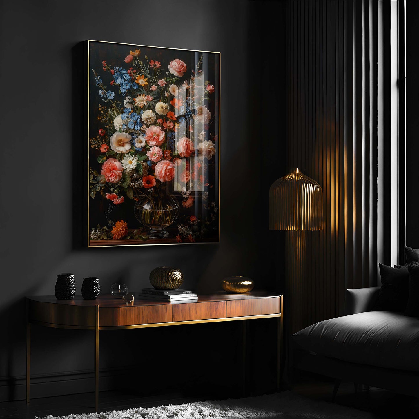 Dark Flowers Occult Esoteric Wall Art Print