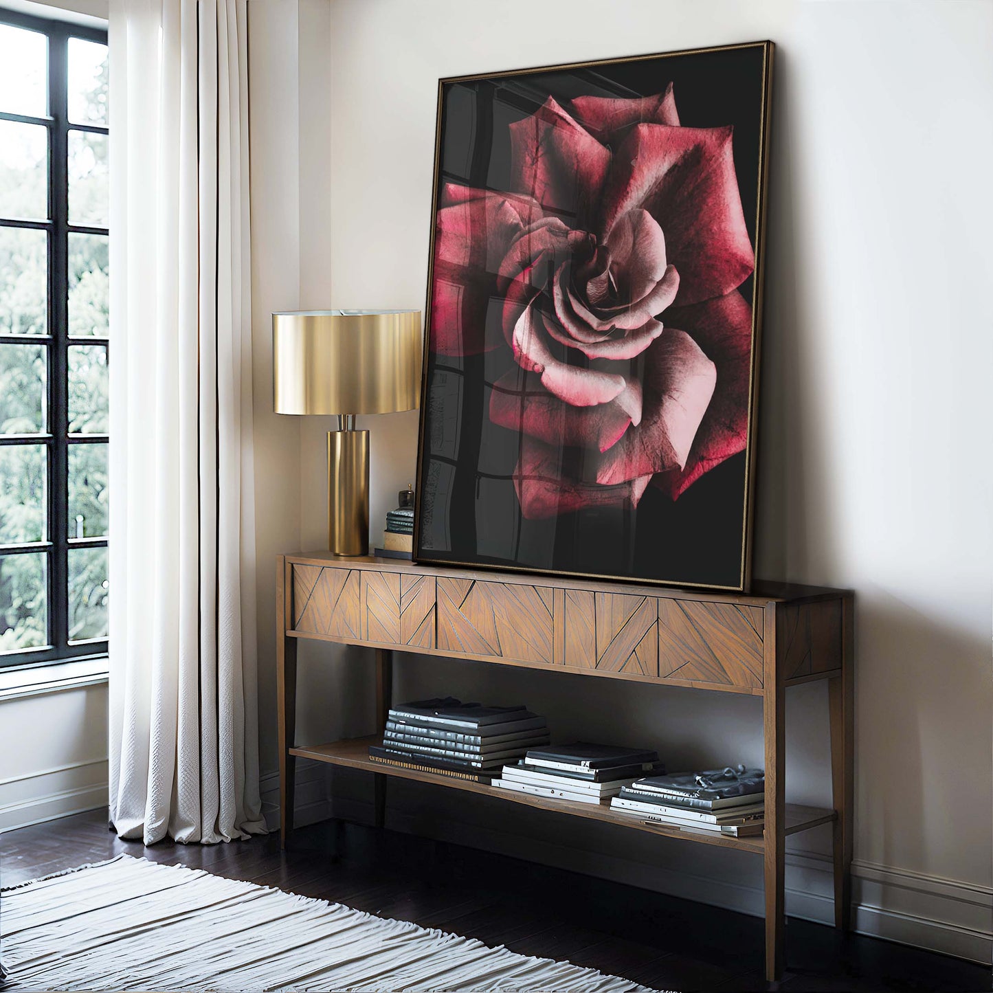 Gothic Rose Occult Esoteric Wall Art Print