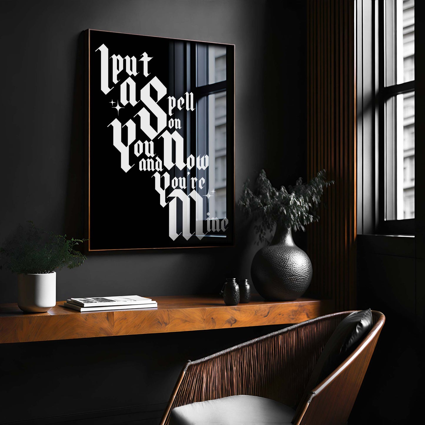 I Put A Spell On You Typographic Wall Art Print
