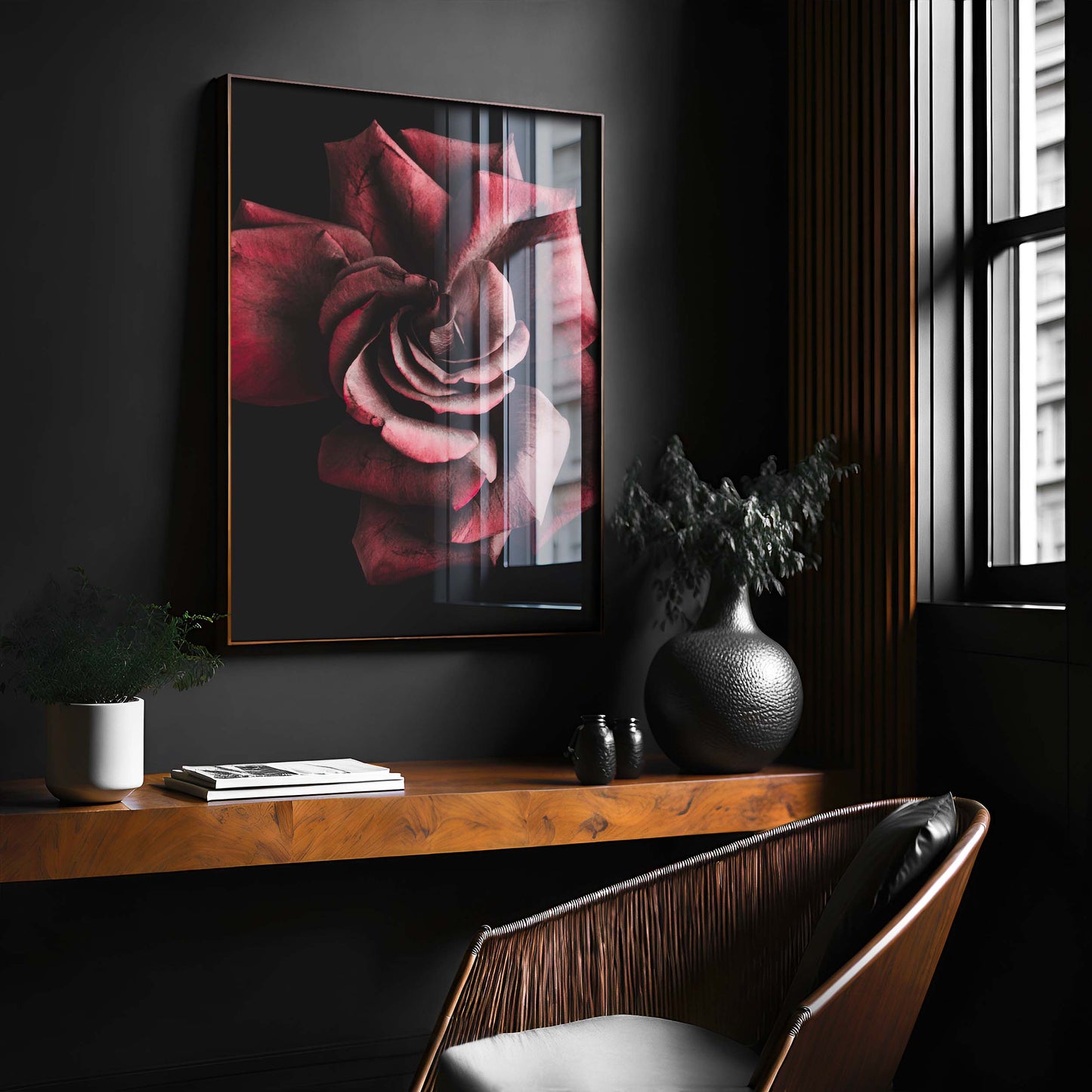 Gothic Rose Occult Esoteric Wall Art Print