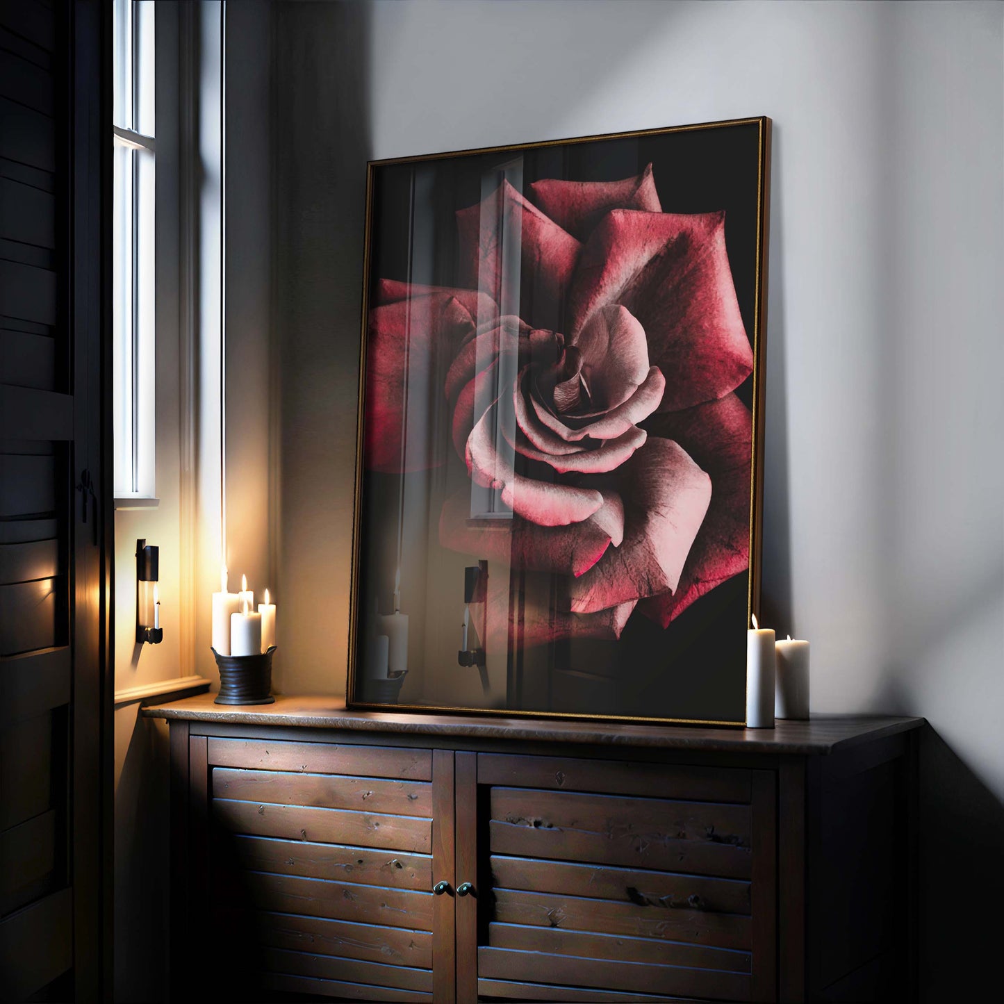 Gothic Rose Occult Esoteric Wall Art Print