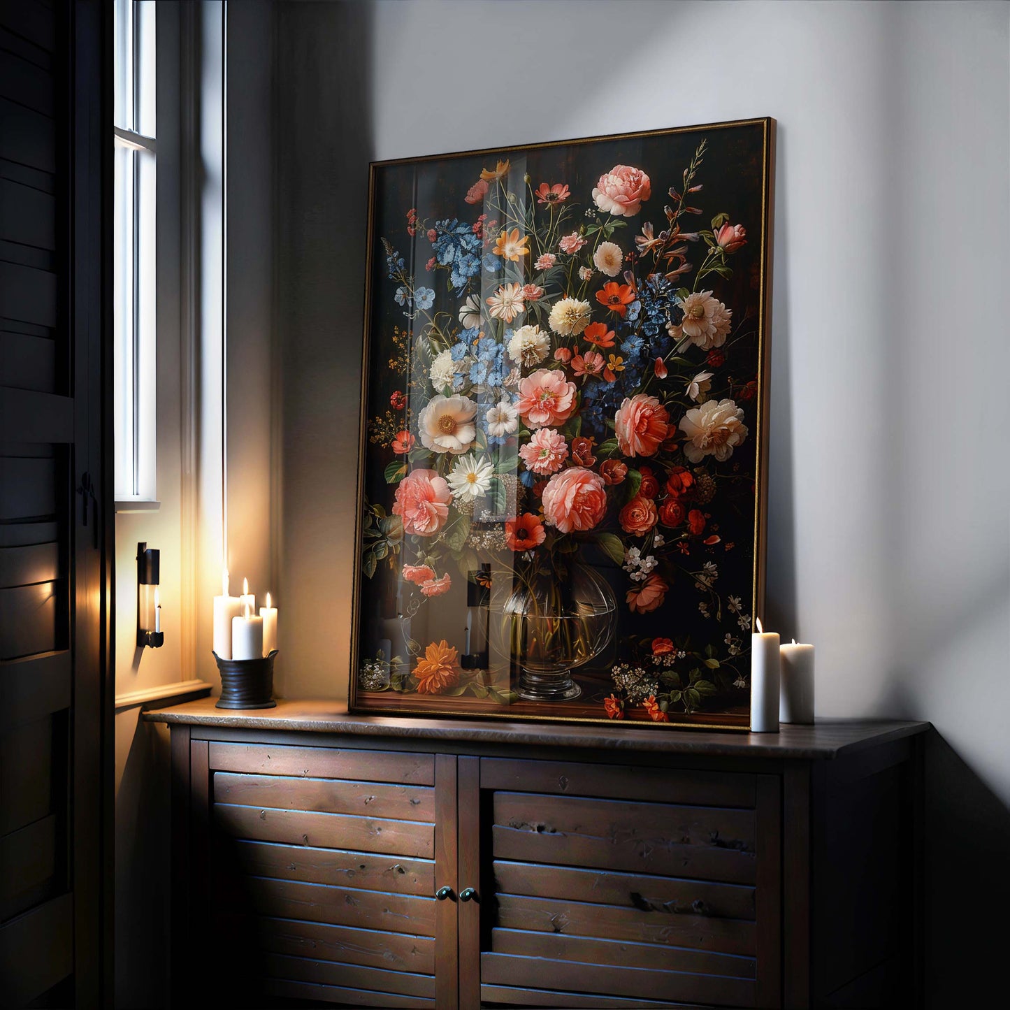 Dark Flowers Occult Esoteric Wall Art Print