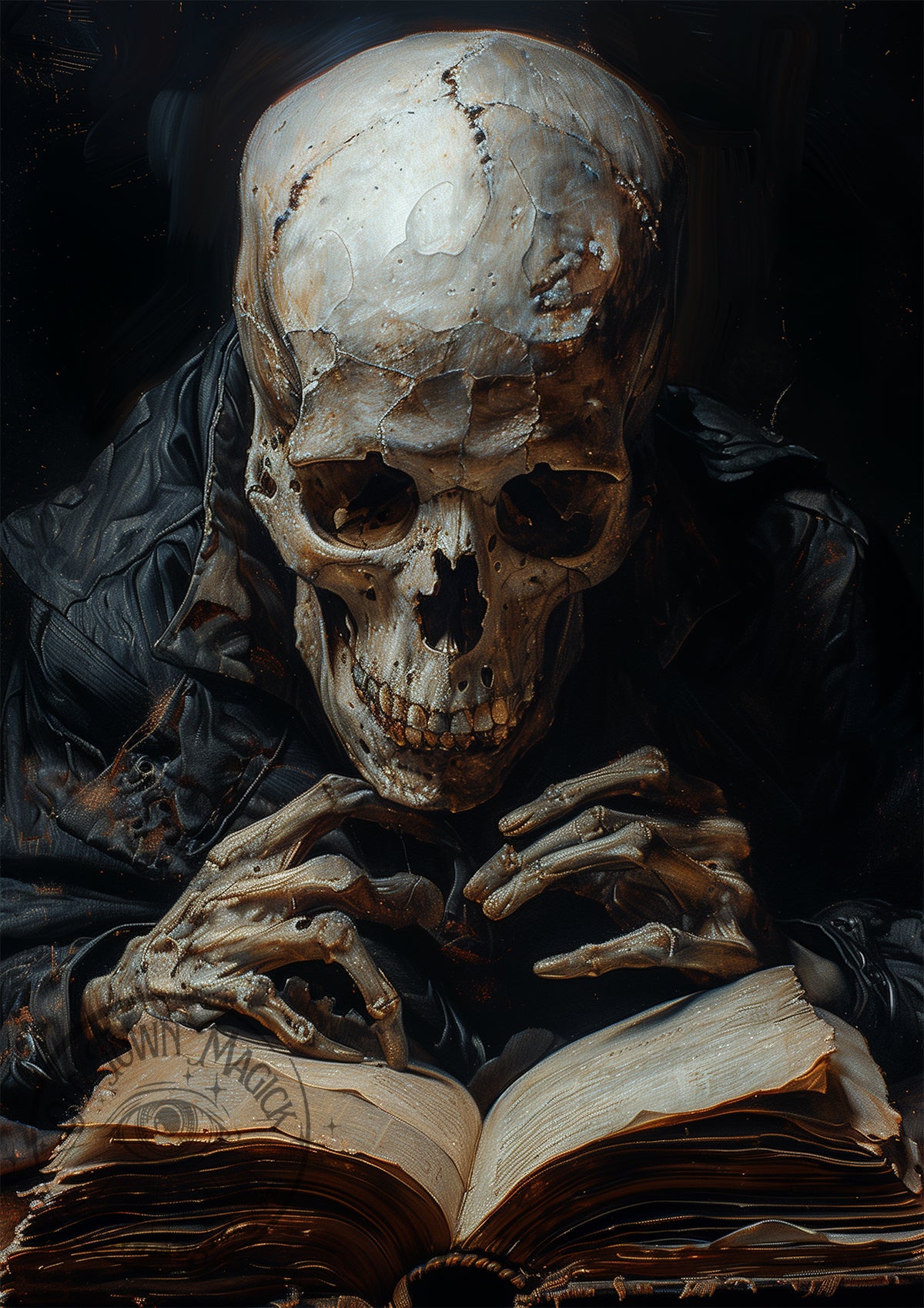 The Last Academic Skeleton Wall Art Print
