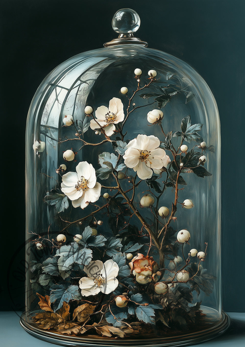 Winter Berries In Belljar