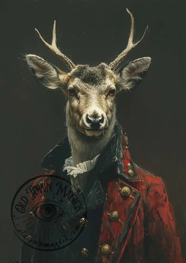 Mr Jones Stag Occult Esoteric Wall Art Print