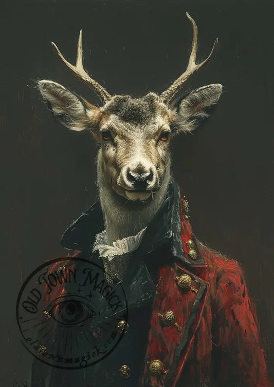 Mr Jones Stag Occult Esoteric Wall Art Print