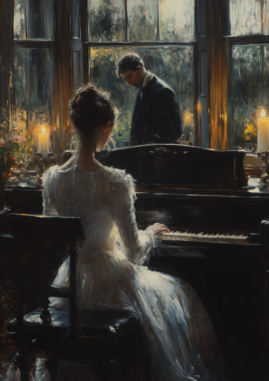 Playing The Ghost Wall Art Print