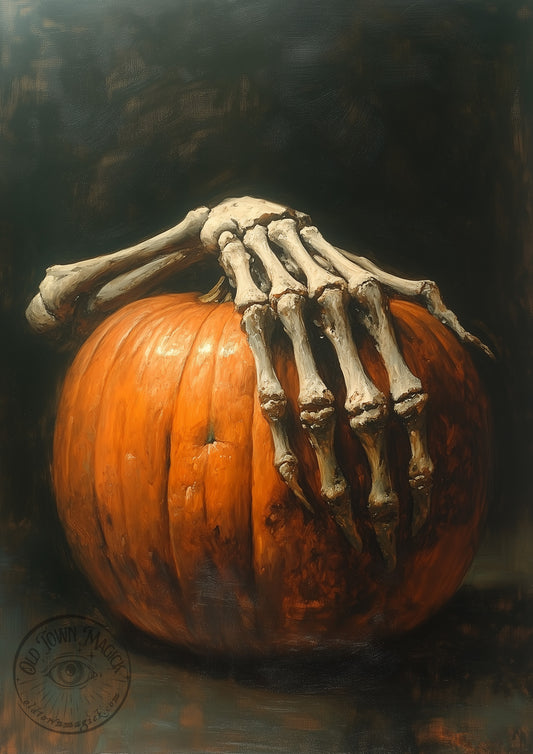 Resting Place Pumpkin Wall Art Print