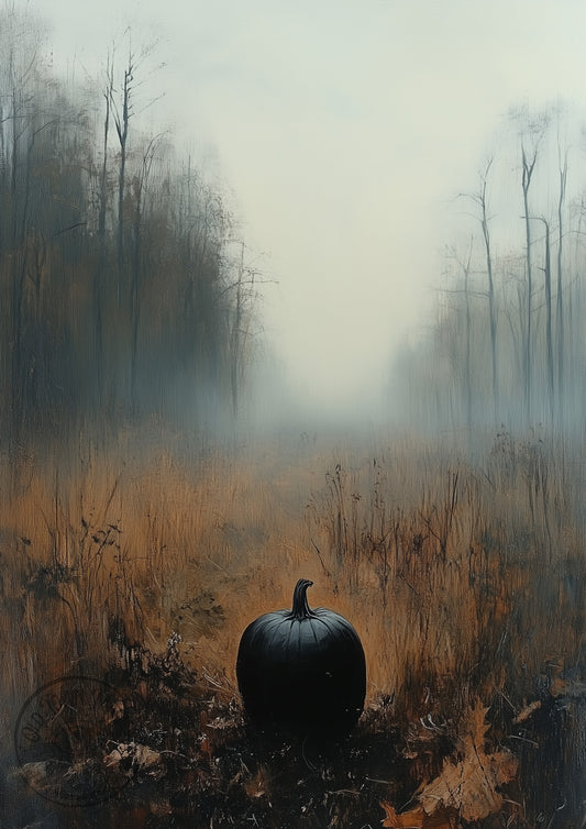 The Lonely Pumpkin Wall Art Print