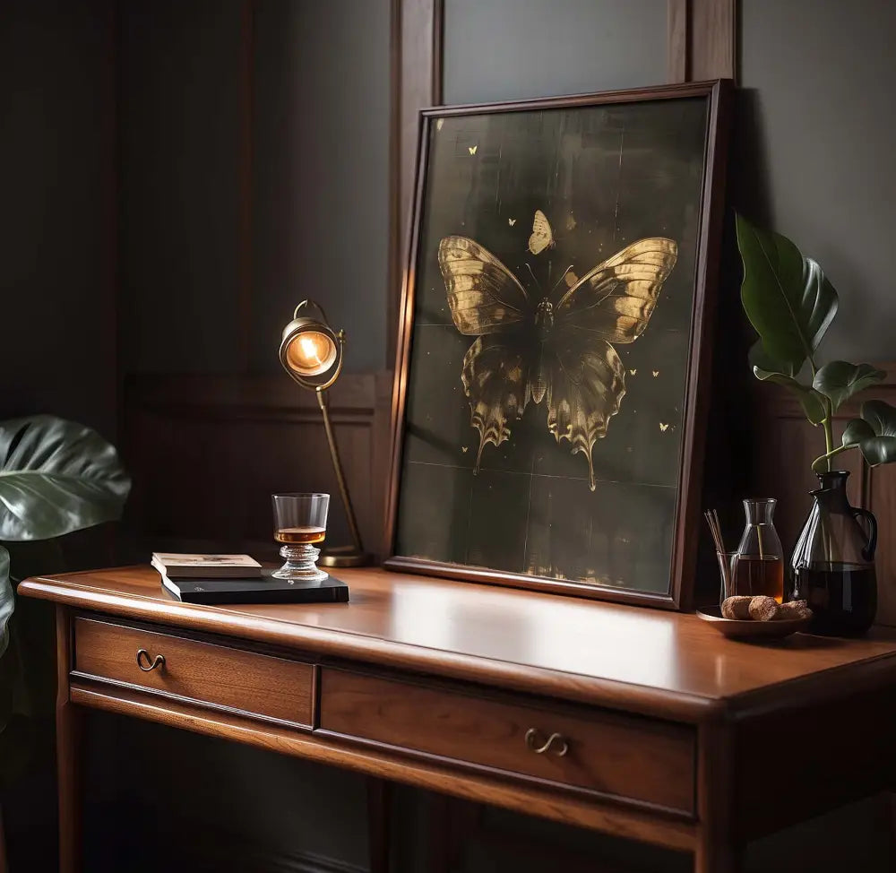 Vintage Anatomical Butterfly Occult Esoteric Wall Art Print