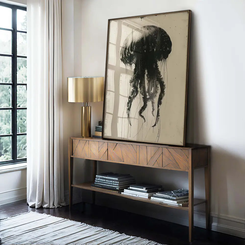 Vintage Jellyfish Anatomy Occult Esoteric Wall Art Print