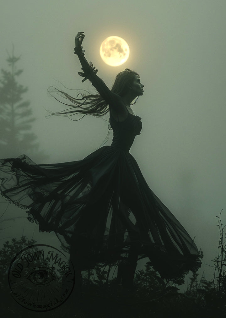 Moon Dance Esoteric Occult Wall Art Print - Old Town Magick