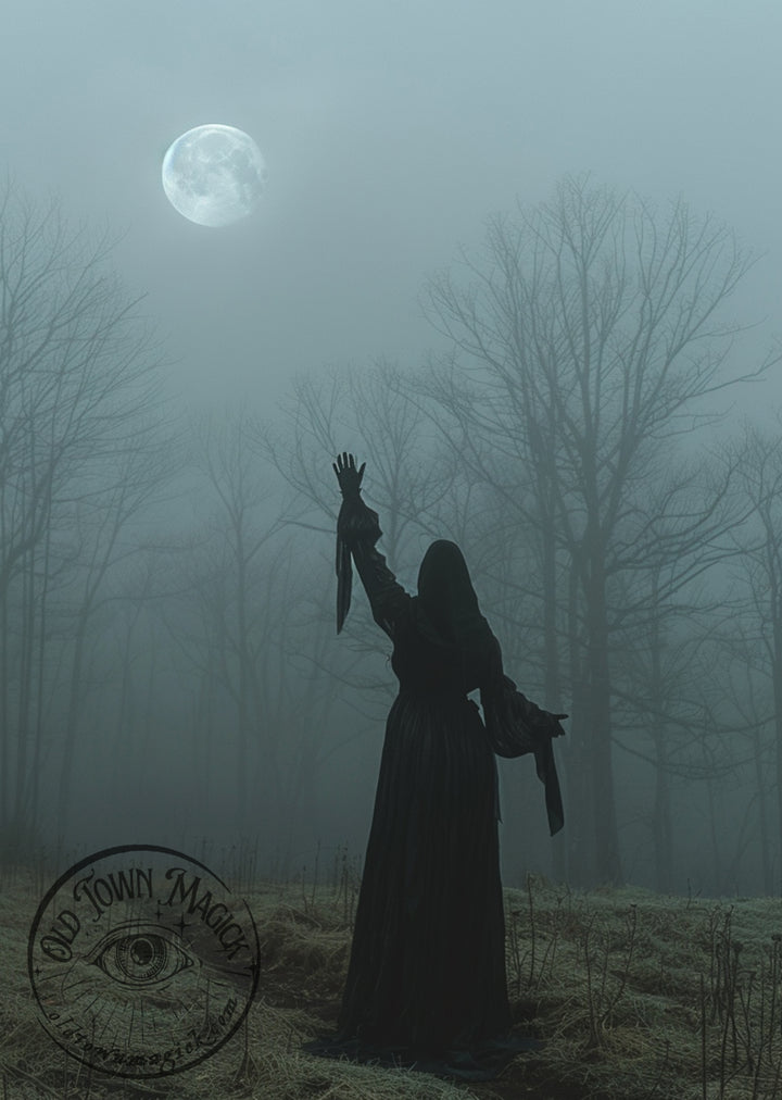Touch The Moon Esoteric Occult Wall Art Print - Old Town Magick
