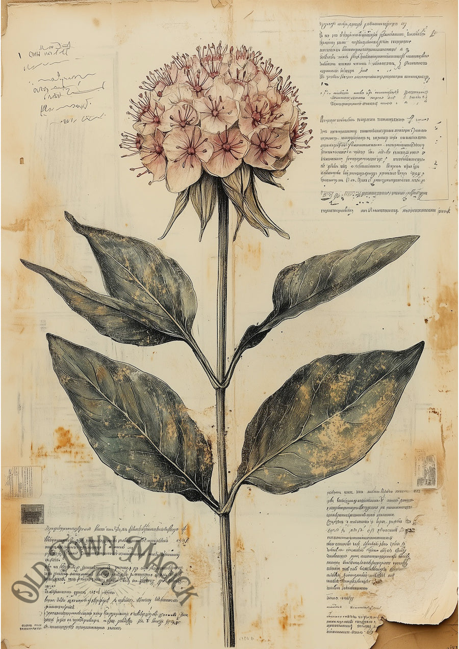 Botanical Study Wall Art Print – Vintage Botanical Illustration Art