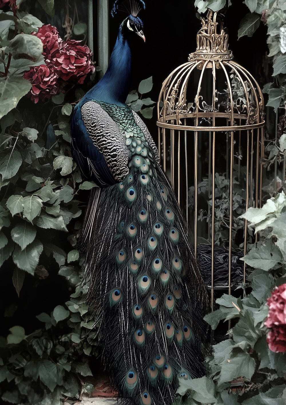 The Alchemist's Peacock Wall Art Print