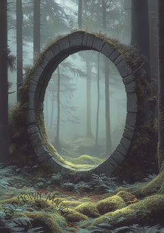 Portal To The Wild Wall Art Print – Enchanted Forest Landscape Art