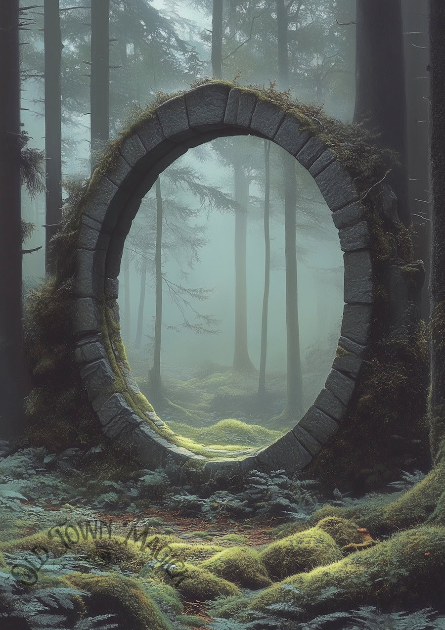 Portal To The Wild Wall Art Print – Enchanted Forest Landscape Art