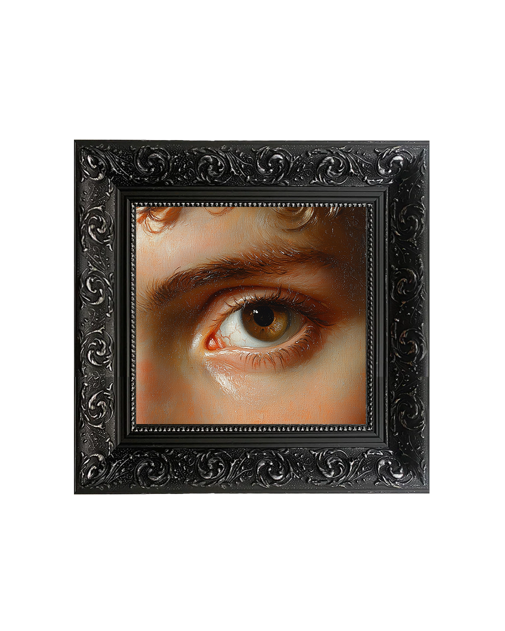 Angel Eye Mystical Symbol Wall Art – Gothic Inspired Framed Print - Old Town Magick
