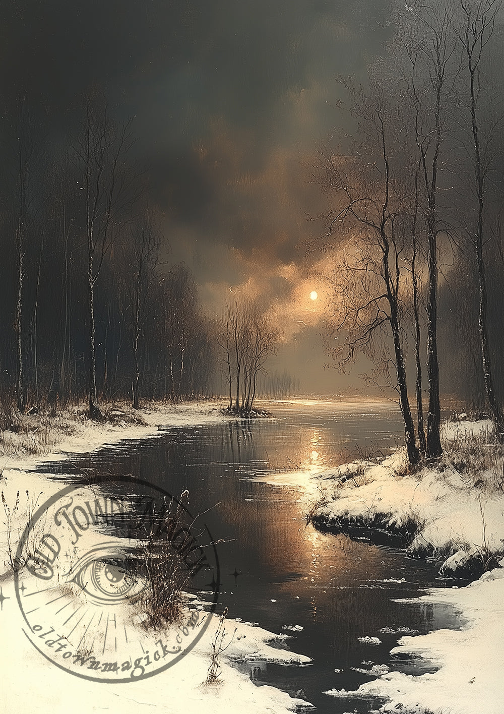 Early Winter Morning – Snow Landscape – Winter Nature Wall Art Print