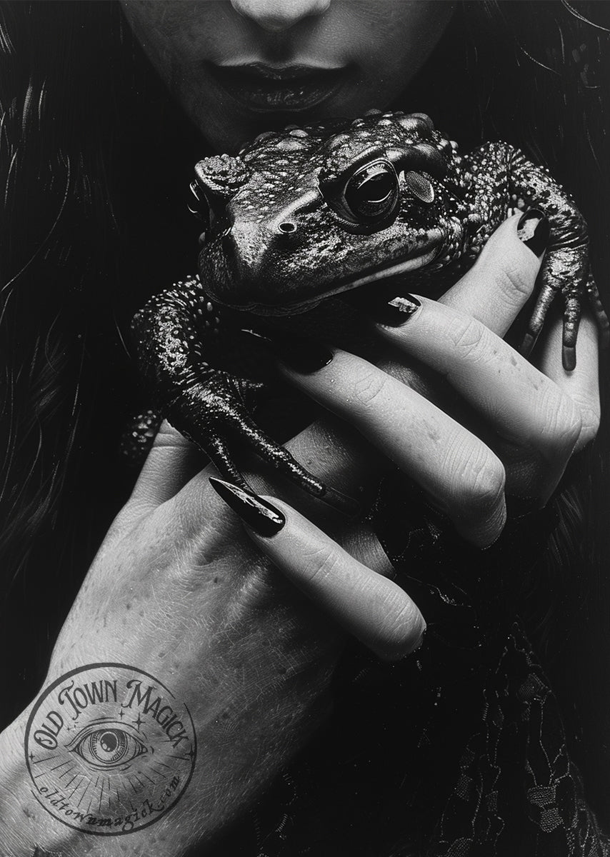 Frog Familiar Occult Wall Art Print Old Town Magick