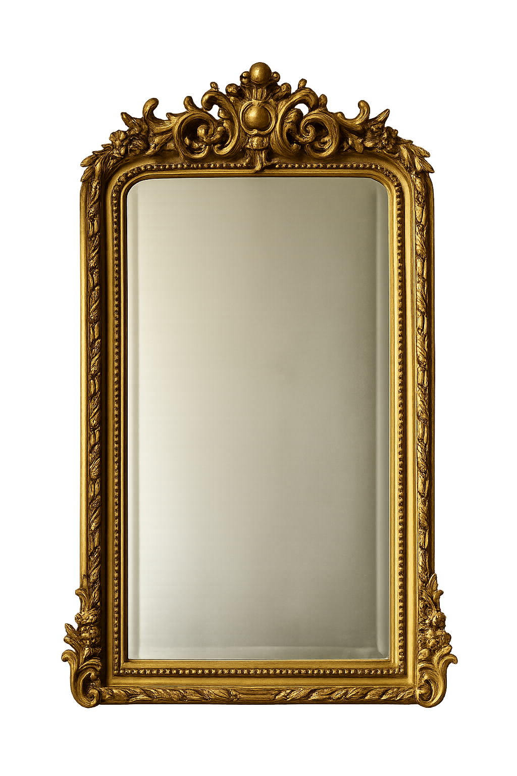 Antique Style Giltwood Rococo Mirror – Ornate Louis XV Wall Mirror - Old Town Magick