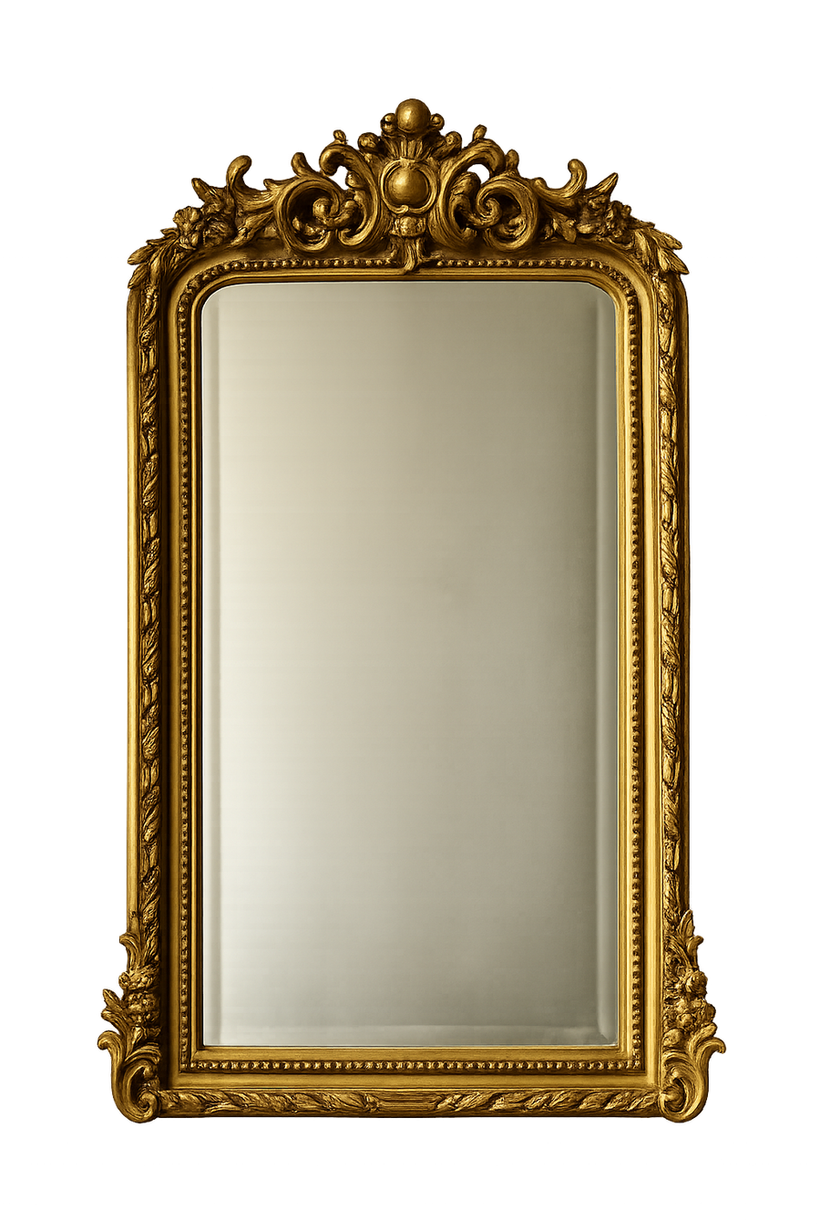Antique Style Giltwood Rococo Mirror – Ornate Louis XV Wall Mirror - Old Town Magick