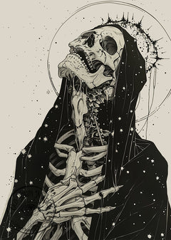 Heartstrings Skeleton Wall Art Print