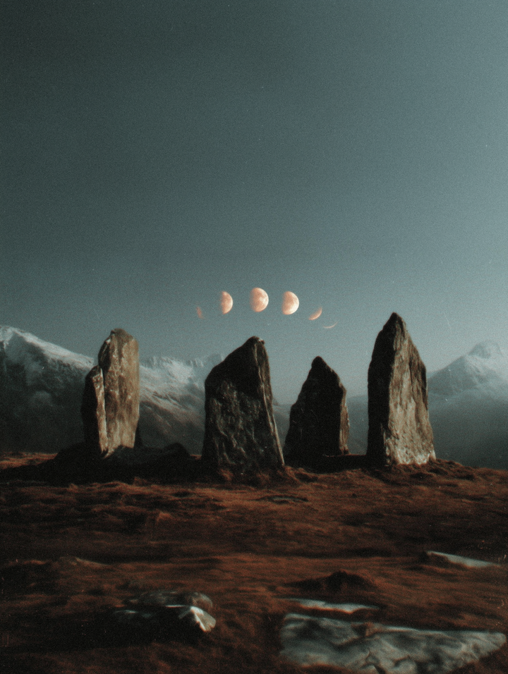 Lunar Phase Wall Art Print - Old Town Magick