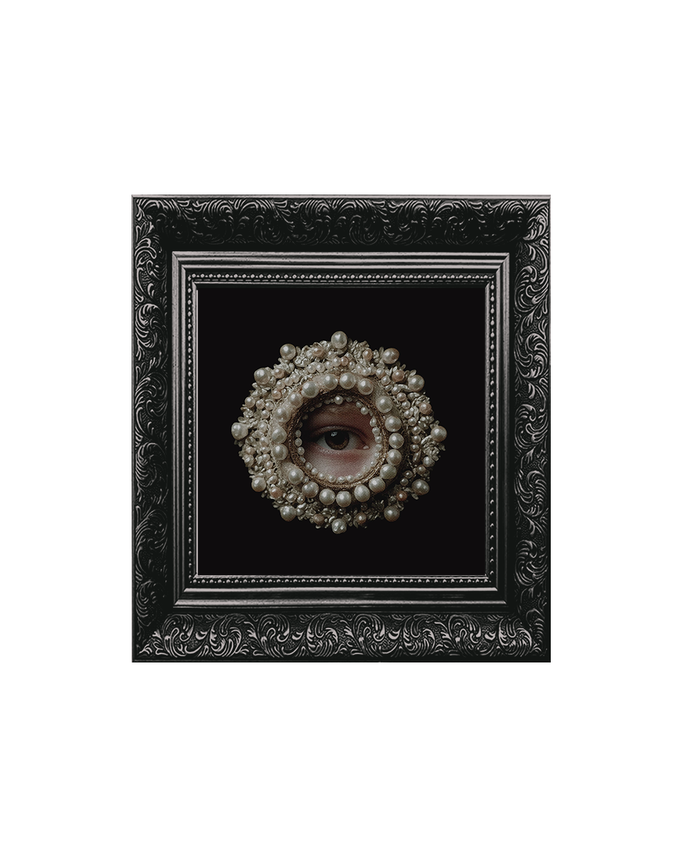 Ocula Minima 'Pearls' Framed Square Print (15cm x 15cm)