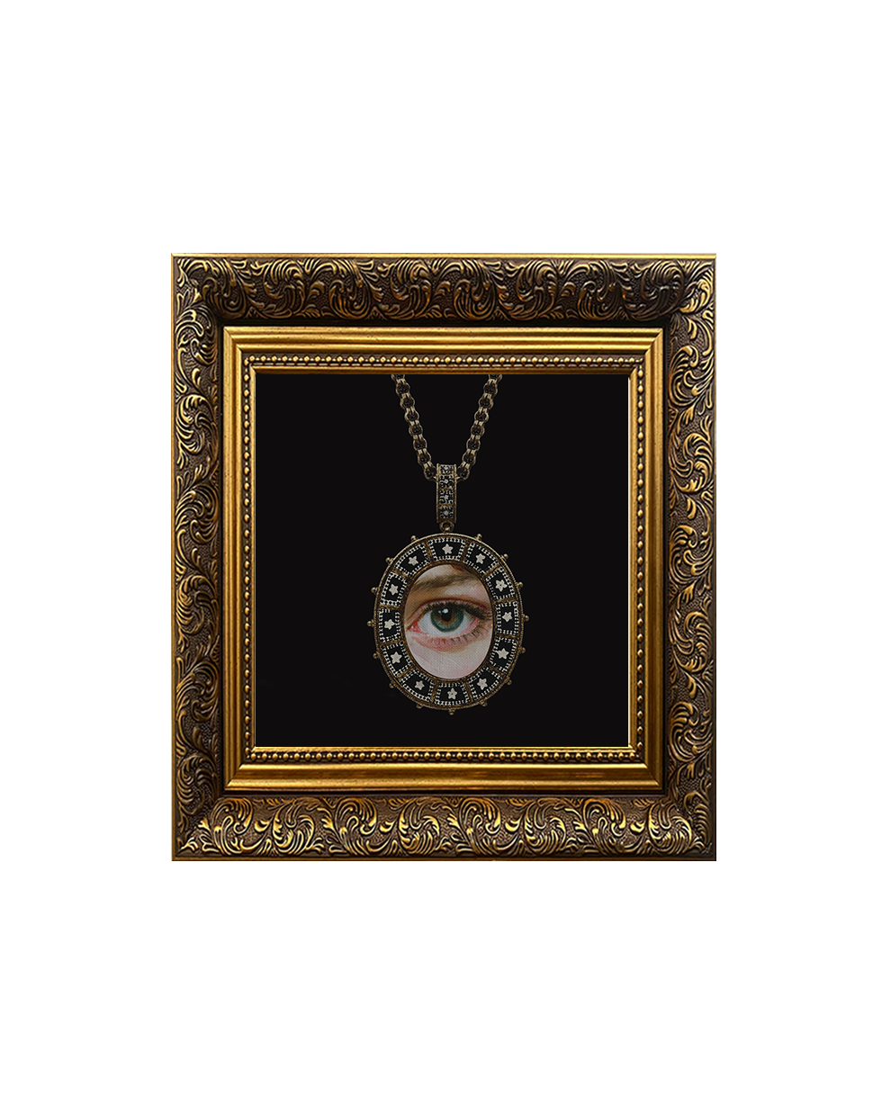 Pendant Gothic Symbol Wall Art – Dark Academia Framed Print - Old Town Magick