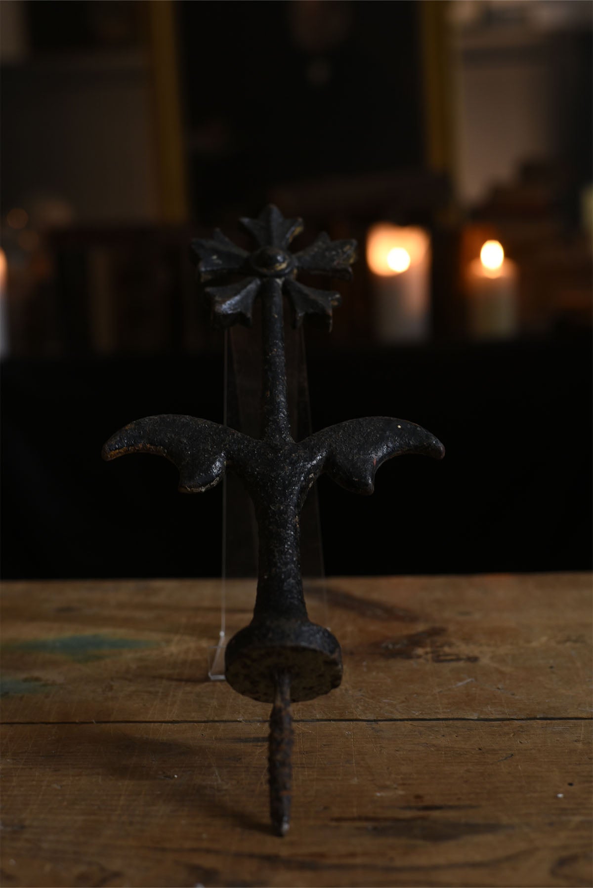 Antique Wrought Iron Finial – Architectural Salvage Ornament - Old Town Magick