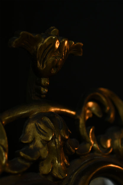 Antique Spanish Cornucopia Mirror – Ornate Gilt Wall Mirror - Old Town Magick