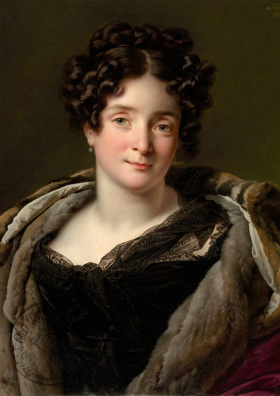 Portrait of Madame Jacques-Louis-Étienne Reizet – Classical French Portrait – Wall Art Print