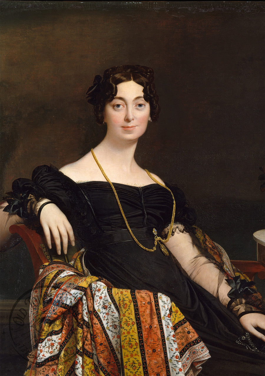Portrait of Madame Jacques-Louis Leblanc – Classical French Portrait – Wall Art Print