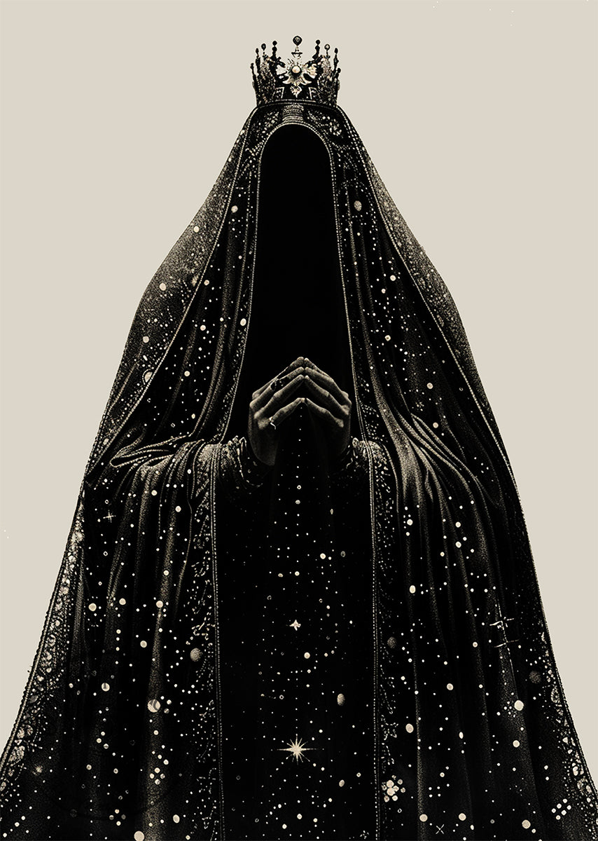Reverend Mother – Mystical Priestess Portrait – Esoteric Gothic Wall Art Print