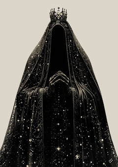 Reverend Mother – Mystical Priestess Portrait – Esoteric Gothic Wall Art Print