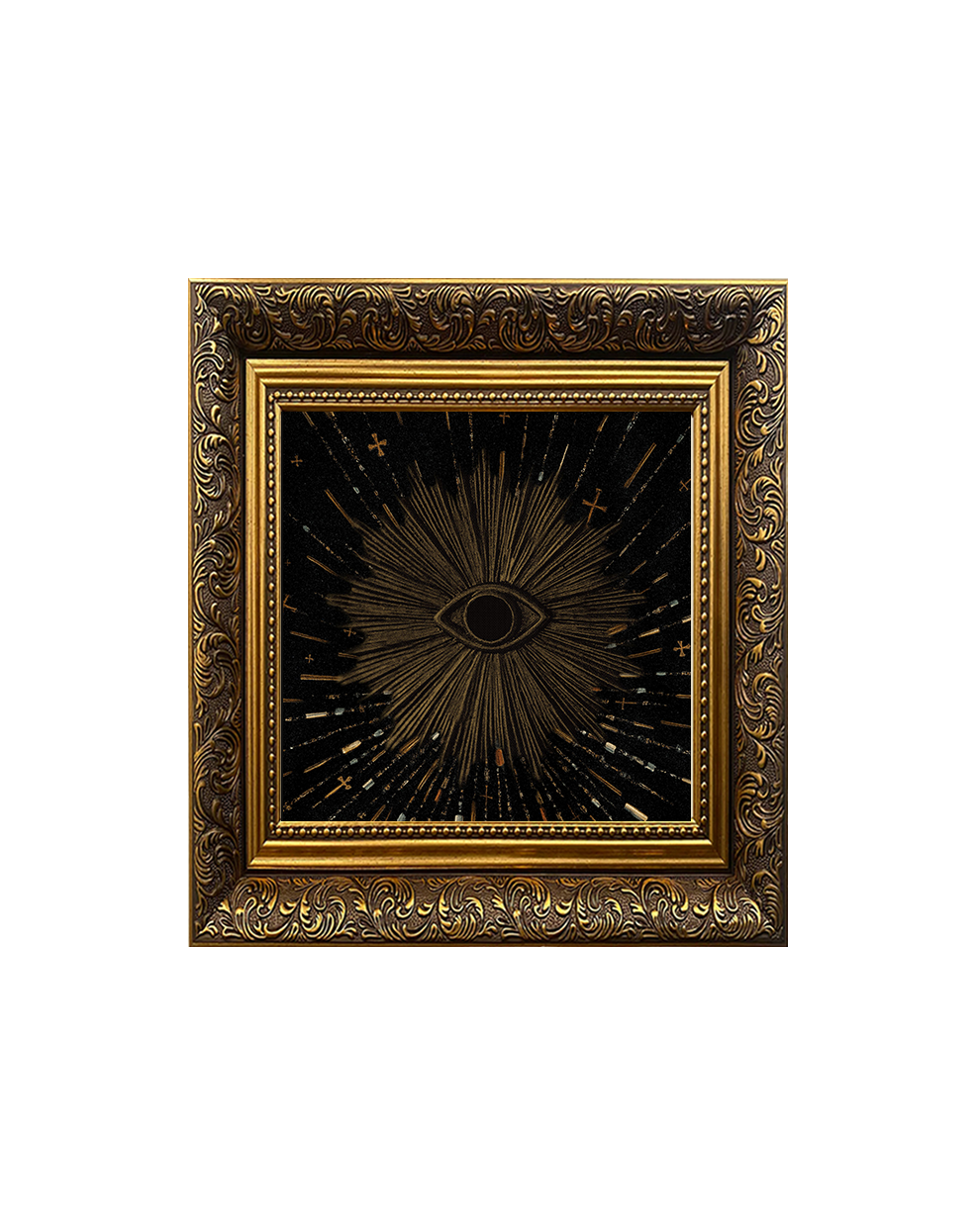 Sacred Eye Symbol Wall Art – Mystical Religious Framed Print - Old Town Magick