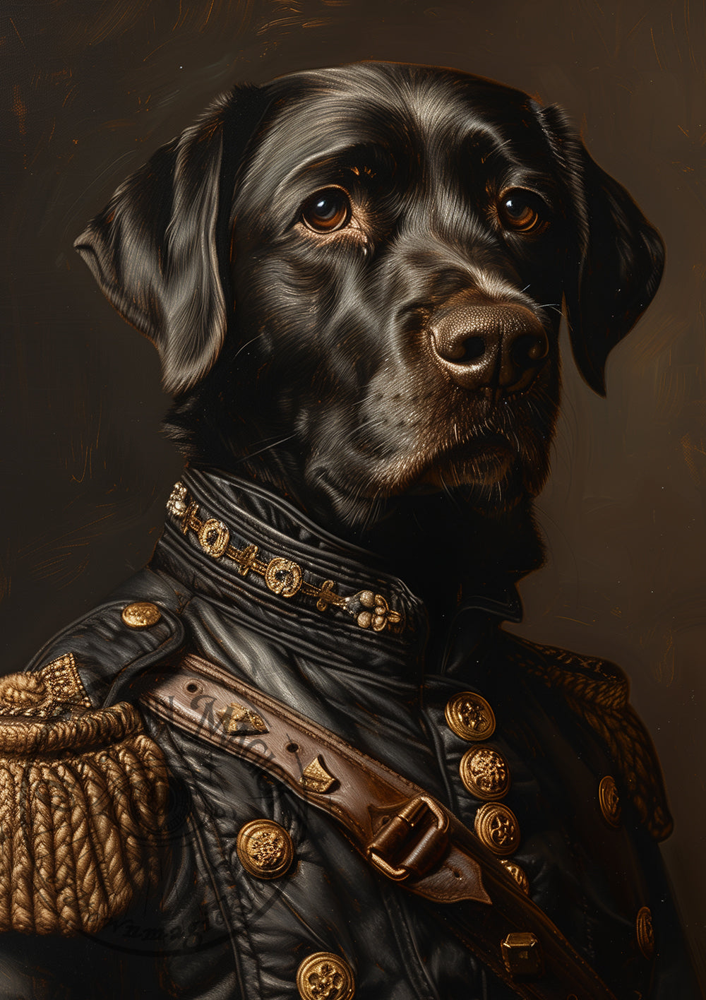 Sergeant Wallace – Historical Military Portrait – Vintage Character Wall Art Print