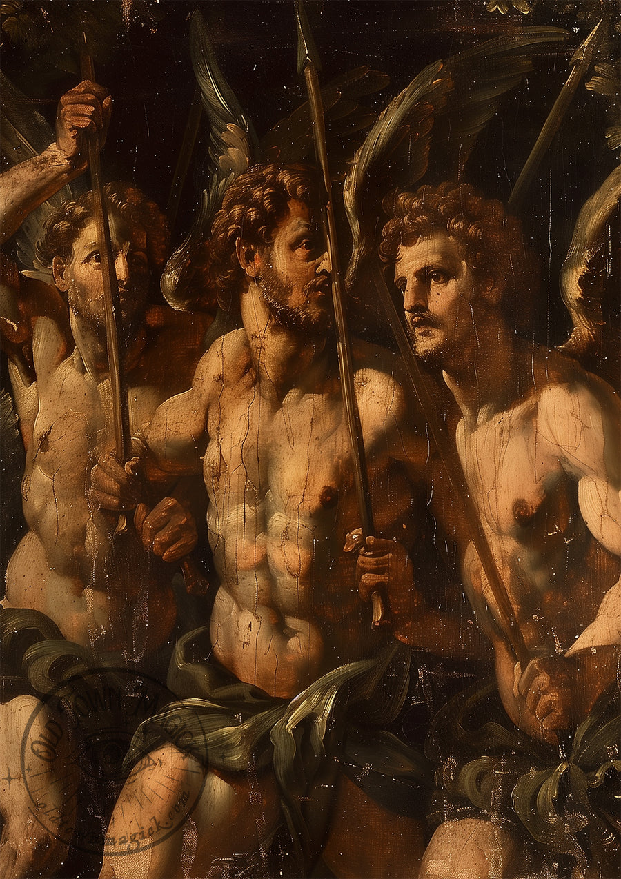 Three Renaissance Angels – Classical Religious Wall Art Print