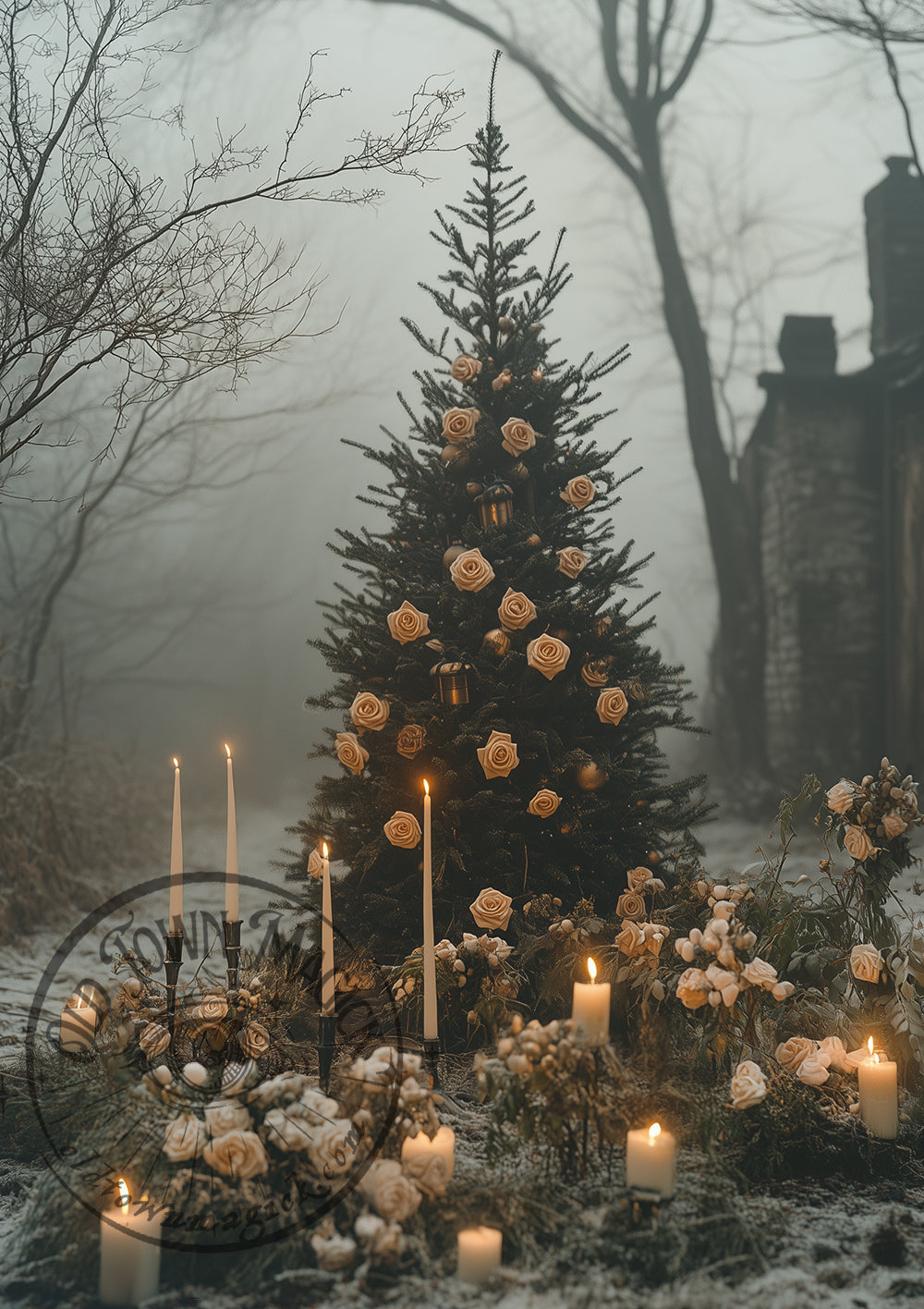 Tree of the White Witch – Dark Fantasy Forest – Gothic Nature Wall Art Print