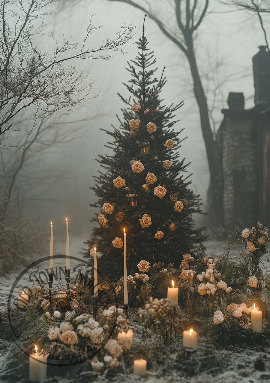 Tree of the White Witch – Dark Fantasy Forest – Gothic Nature Wall Art Print