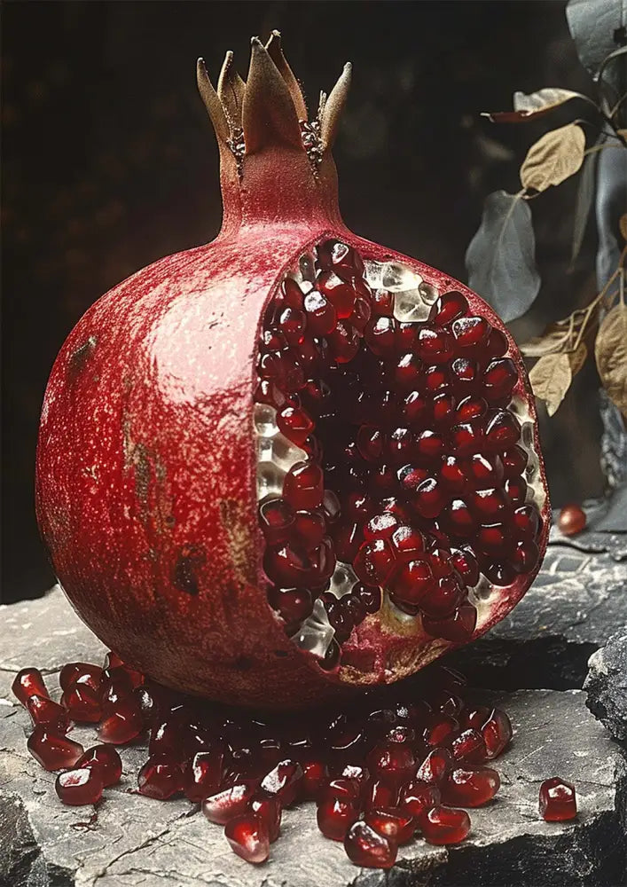 Bejewelled Pomegrante Occult Esoteric Wall Art Print