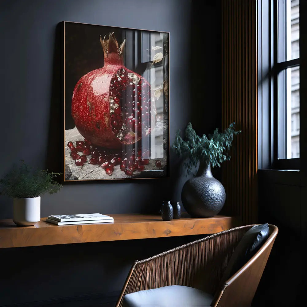 Bejewelled Pomegrante Occult Esoteric Wall Art Print