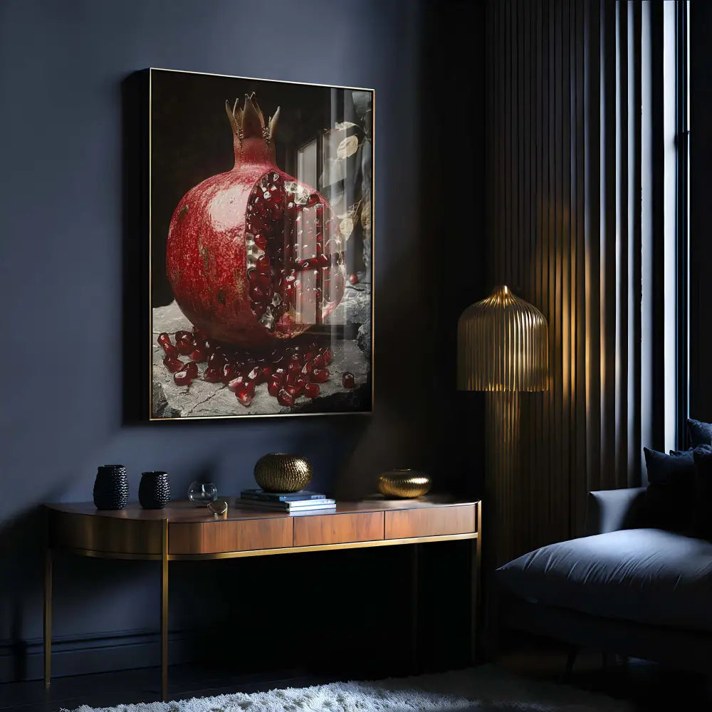Bejewelled Pomegrante Occult Esoteric Wall Art Print